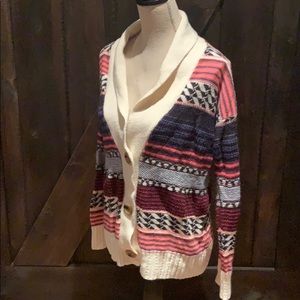 Colourful button down cottagecore cardigan